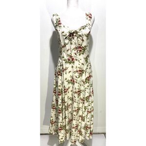 Regarde maxi dress peasant milkmaid floral casual vacation feminine women M